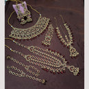 NAFJ Gorgeous Crystal Stone Beads And Pearl Bridal Set