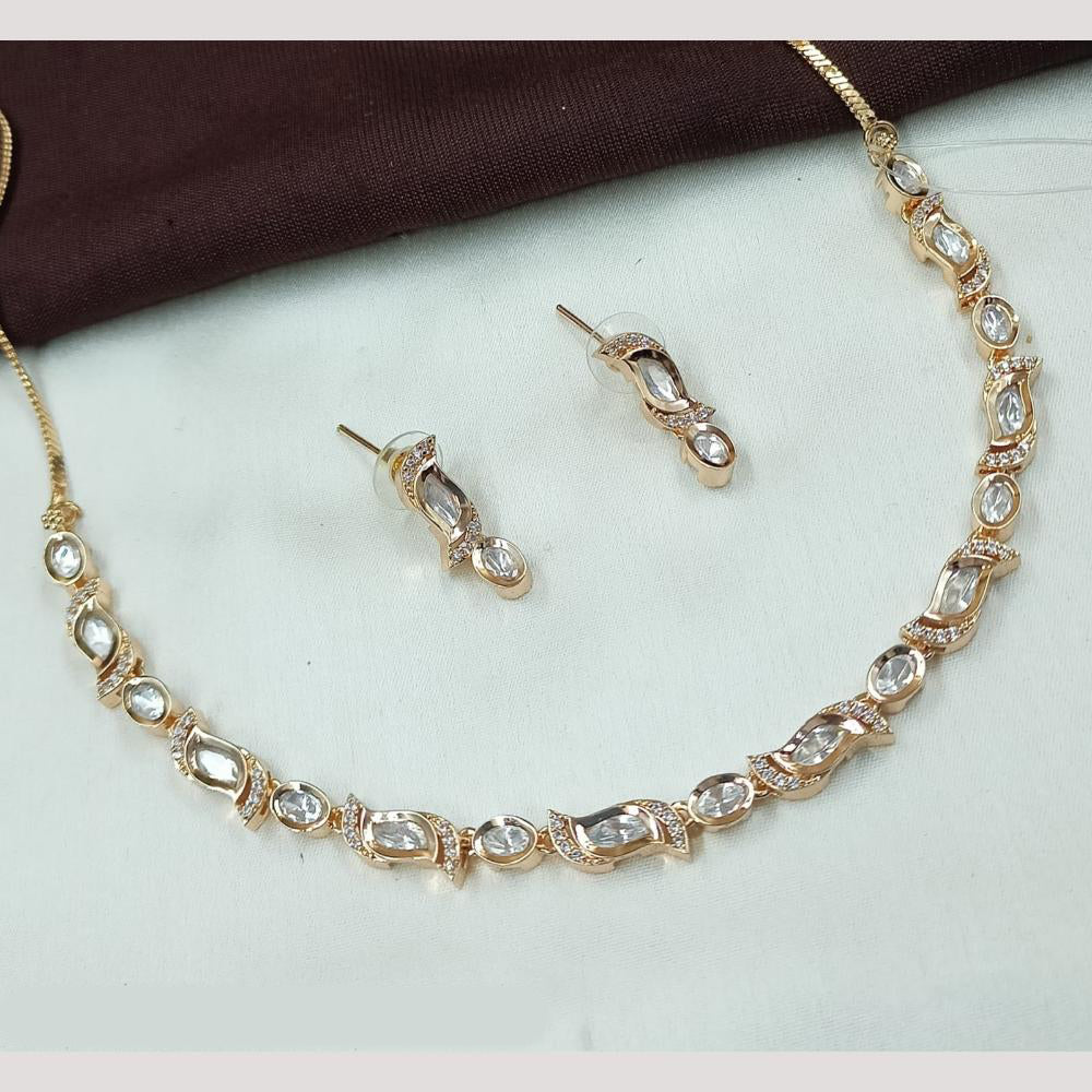 NAFJ Premium Polki Kundan Necklace Set