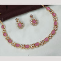 NAFJ Premium Polki Kundan Necklace Set
