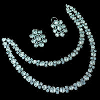 NAFJ Premium Polki Kundan Necklace Set