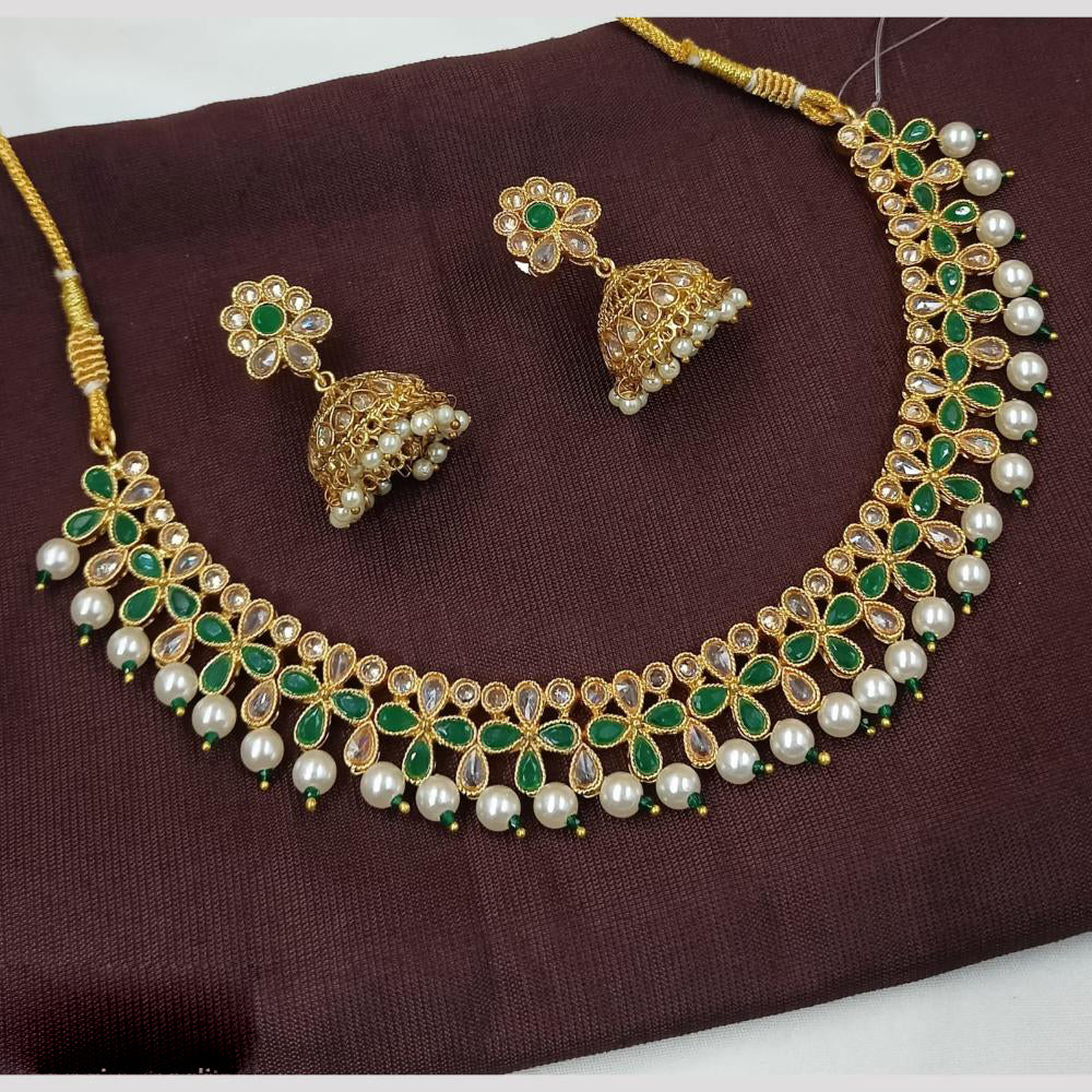 NAFJ Pota Stone and Pearl Necklace Set