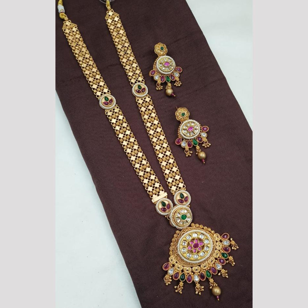 NAFJ Pota Stone Long Necklace Set