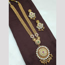 NAFJ Pota Stone and Pearl Long Necklace Set