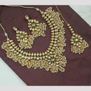 NAFJ Designer Kundan Necklace Set with Pearl Drops