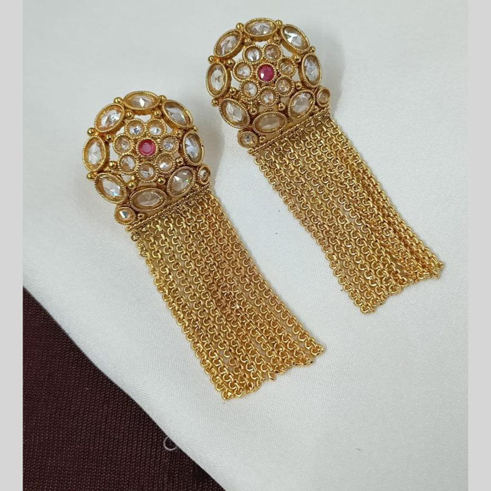 NAFJ Crystal Stones Dangler Earrings