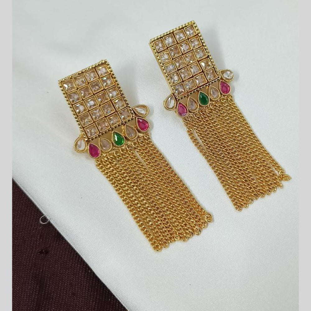 NAFJ Crystal Stones Dangler Earrings
