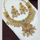 NAFJ Kundan And Beads Necklace Set