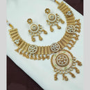 NAFJ Kundan And Beads Meenakari Necklace Set