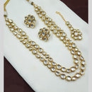NAFJ Kundan Long Necklace Set