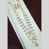 NAFJ Polki Kundan Long Necklace Set