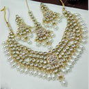 NAFJ Kundan And Beads Necklace Set