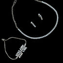 NAFJ Timeless Sparkle Crystal Stone Combo Necklace Set