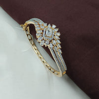 NAFJ Fashionable American Diamond Delicate Openable Bracelet 