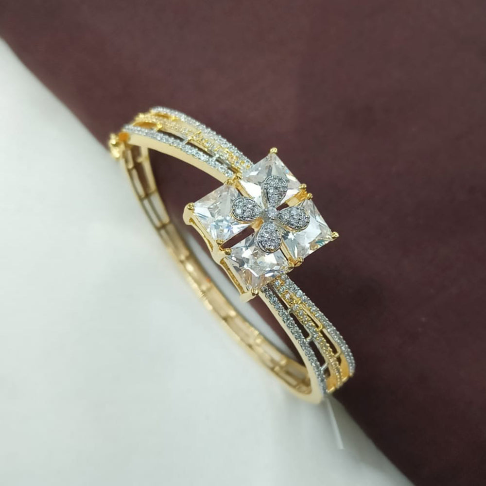 NAFJ Fashionable American Diamond Delicate Openable Bracelet