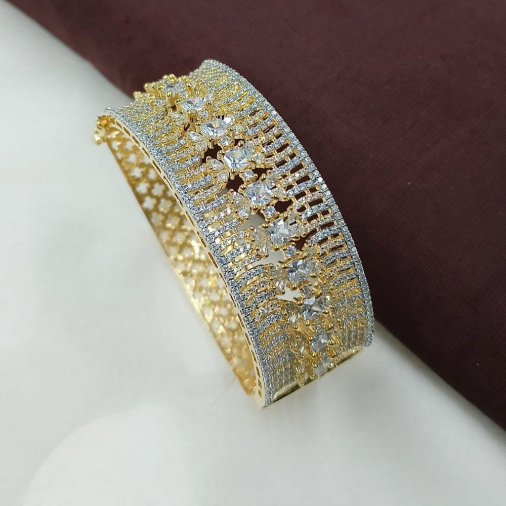 NAFJ Fashionable American Diamond And Austrian Delicate Openable Bracelet