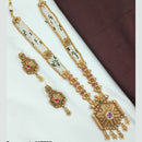 NAFJ Pota Stone And Pearl Long Necklace Set