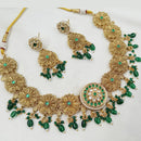NAFJ Pota Stone Royal Blossom Antique Necklace Set