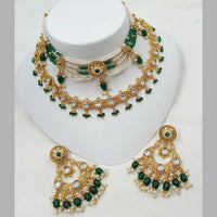 NAFJ Kundan Stone Royal Elegance Layered Necklace Set