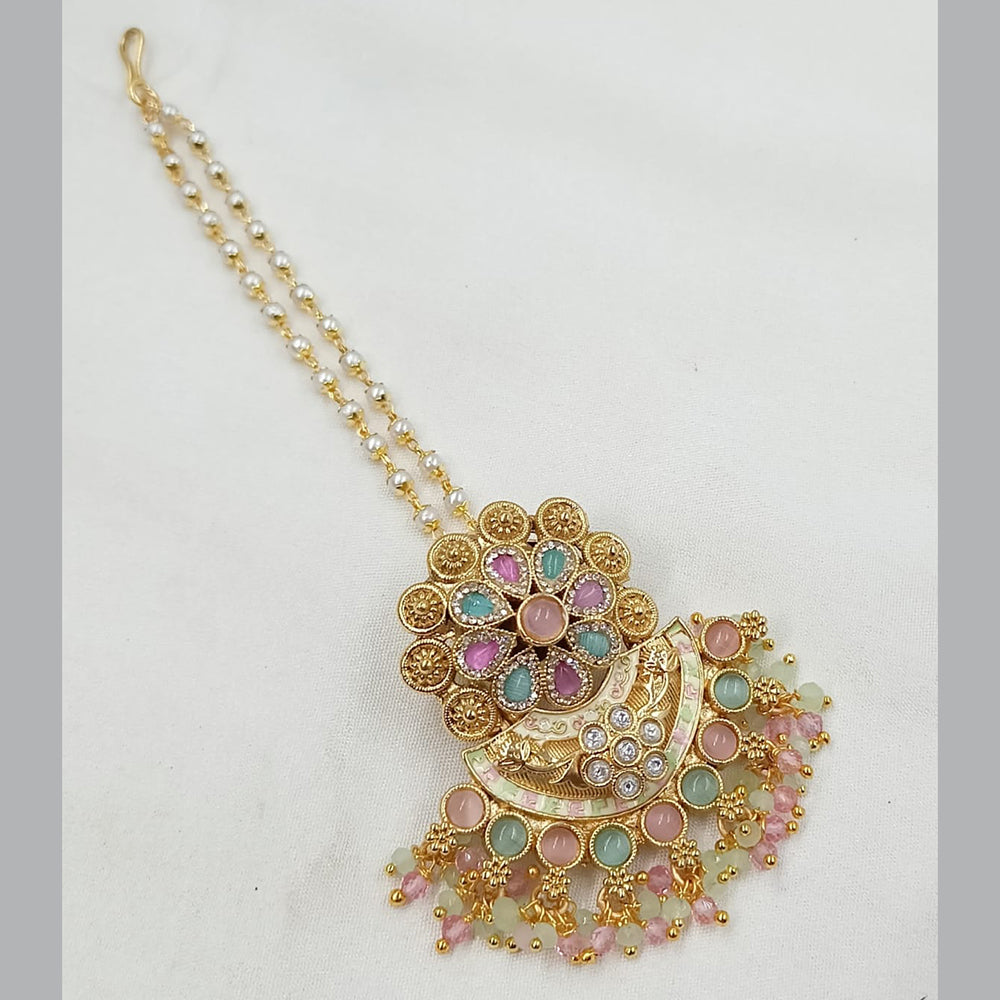 NAFJ Floral Majesty Traditional Mangtikka {Headpiece}