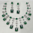 NAFJ Majestic Shine American Diamonds Necklace Set