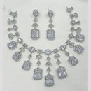 NAFJ Majestic Shine American Diamonds Necklace Set
