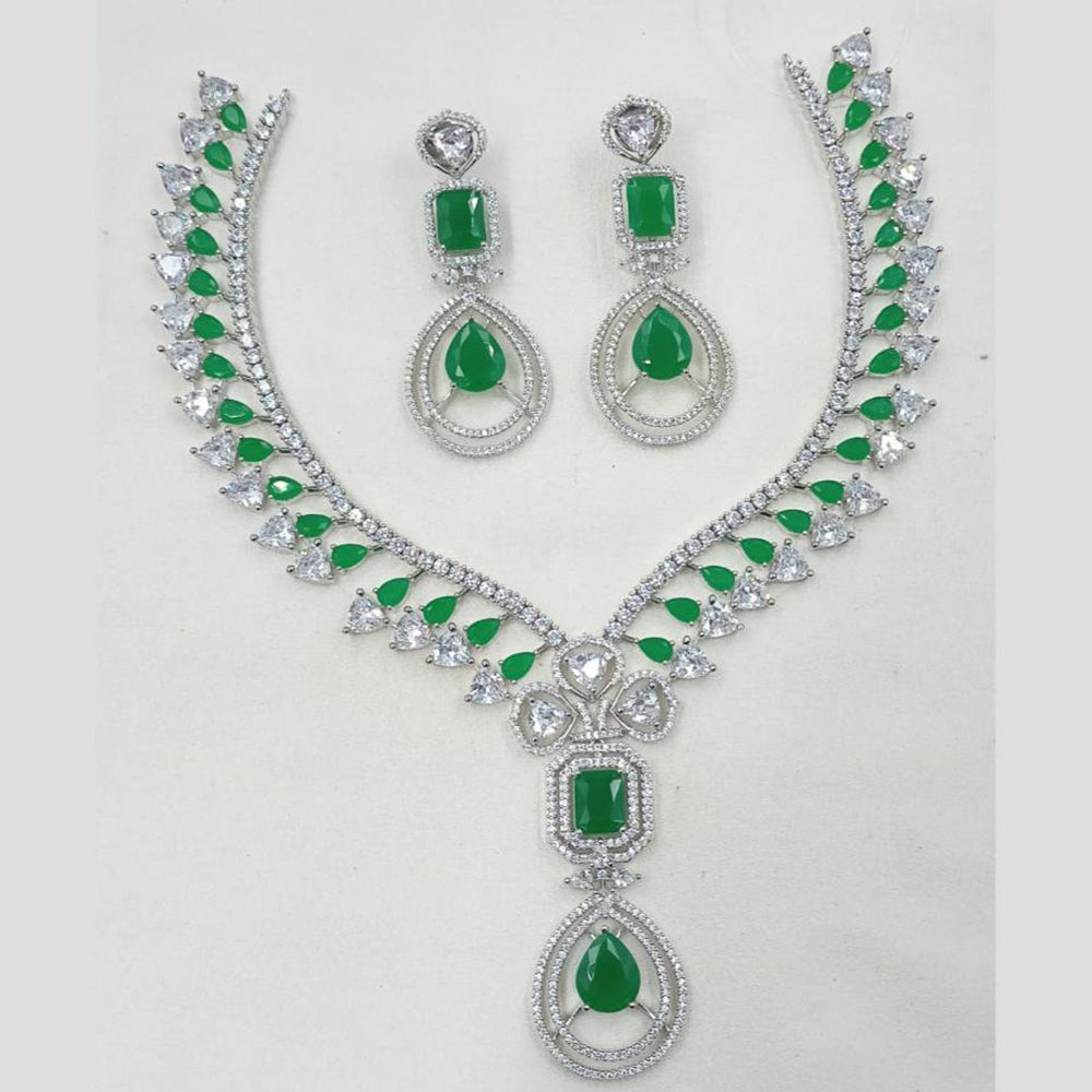 NAFJ Starshine American Diamonds Necklace Set