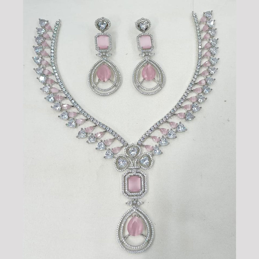 NAFJ Starshine American Diamonds Necklace Set