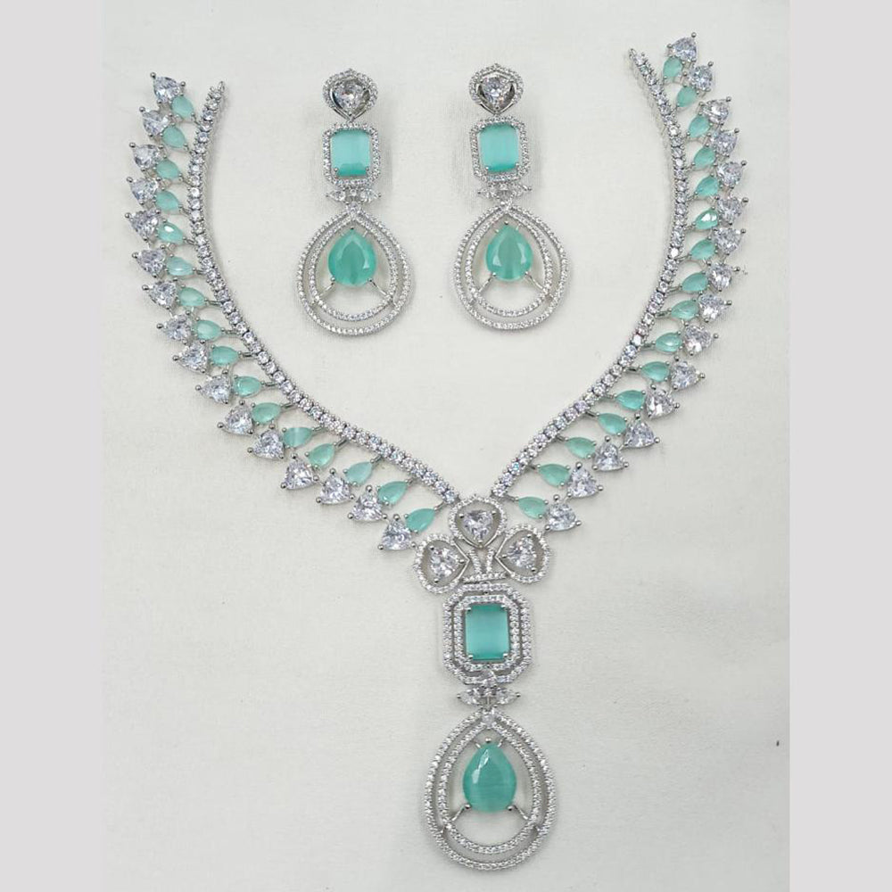 NAFJ Starshine American Diamonds Necklace Set
