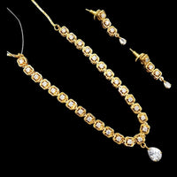 NAFJ Designer Austrian Stone Statement Necklace Set