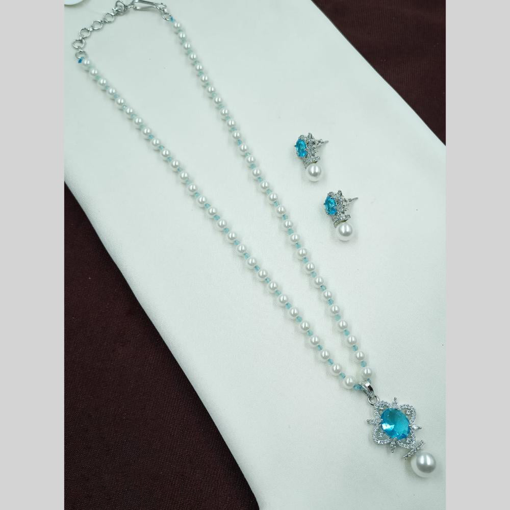 NAFJ Pearl Long Necklace Set