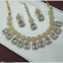 NAFJ Kunda Stone And Pota Stone Necklace Set