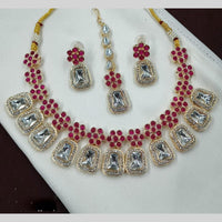 NAFJ Kunda Stone And Pota Stone Necklace Set