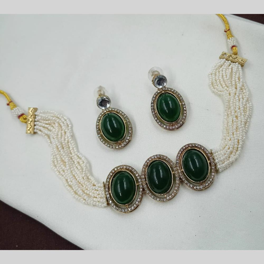 NAFJ Pearl Choker Set for Weddings & Festive Glam