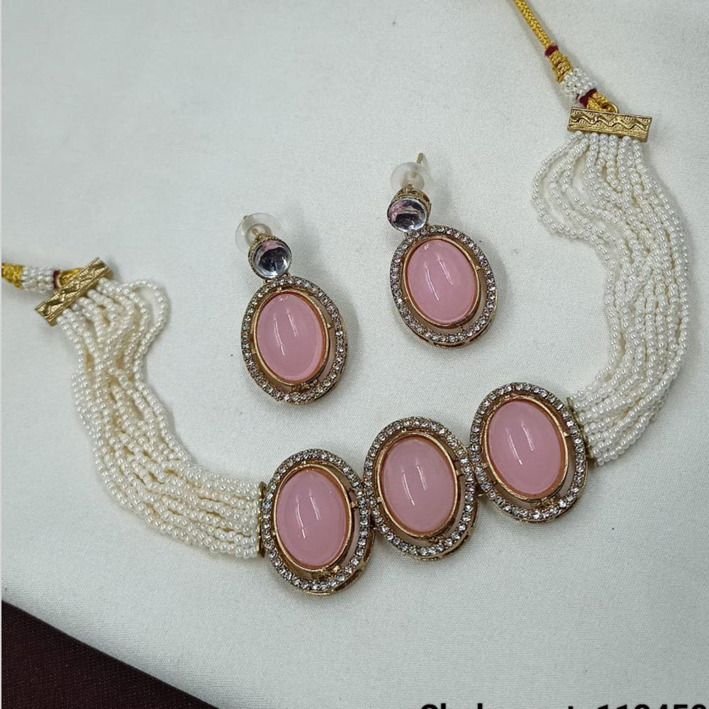 NAFJ Pearl Choker Set for Weddings & Festive Glam