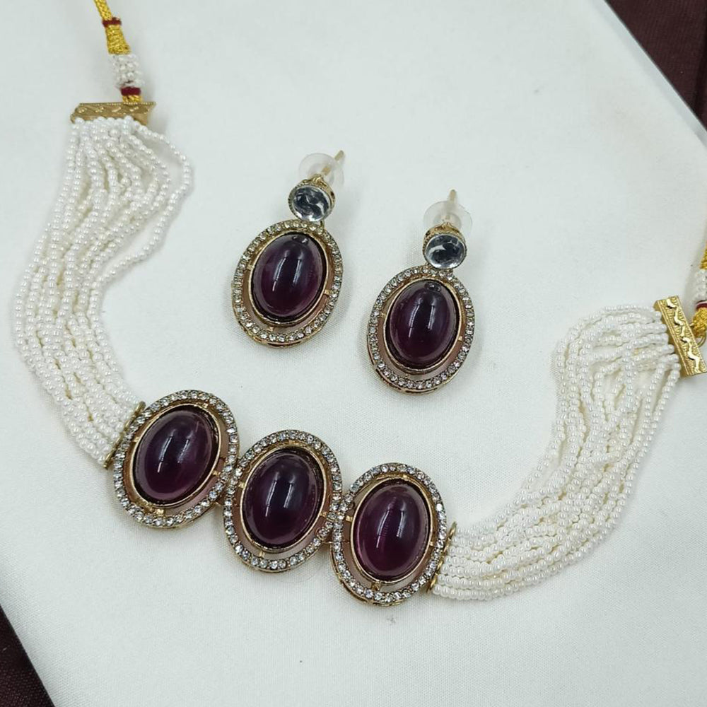 NAFJ Pearl Choker Set for Weddings & Festive Glam