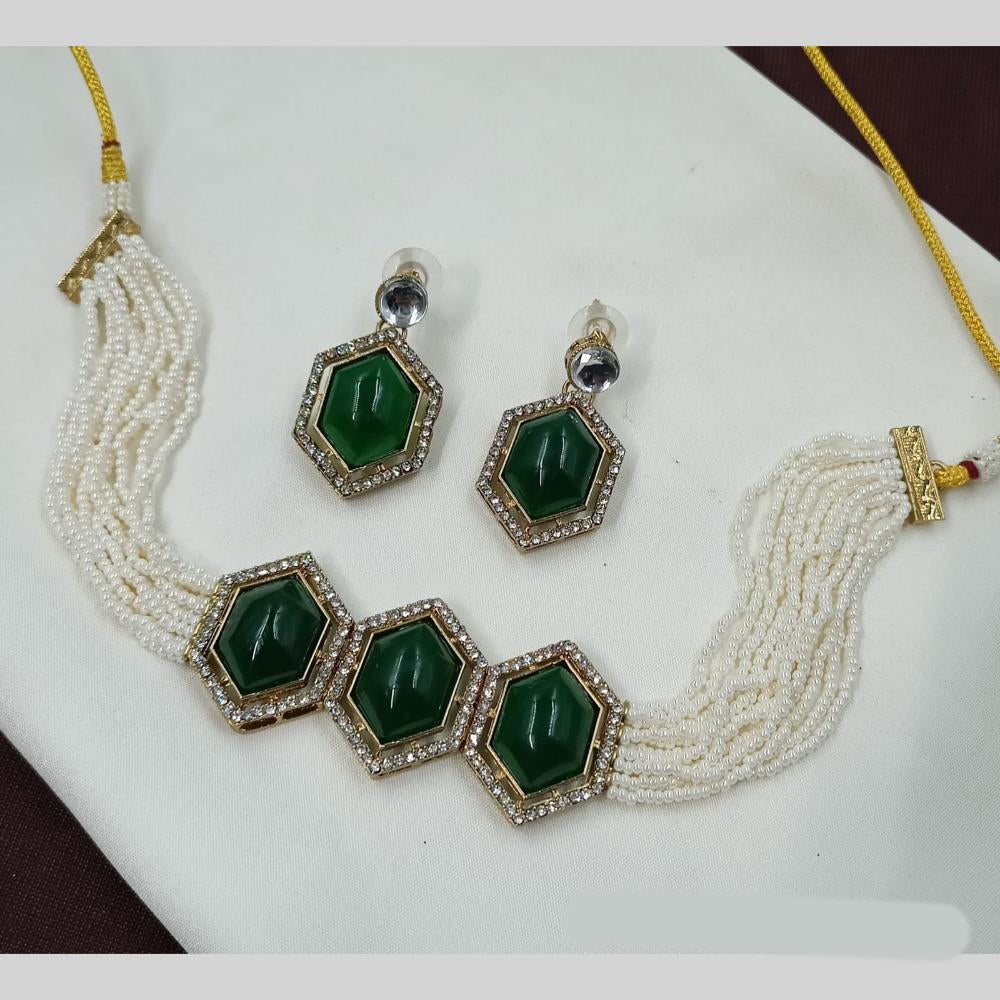 NAFJ Pearl Choker Set for Weddings & Festive Glam