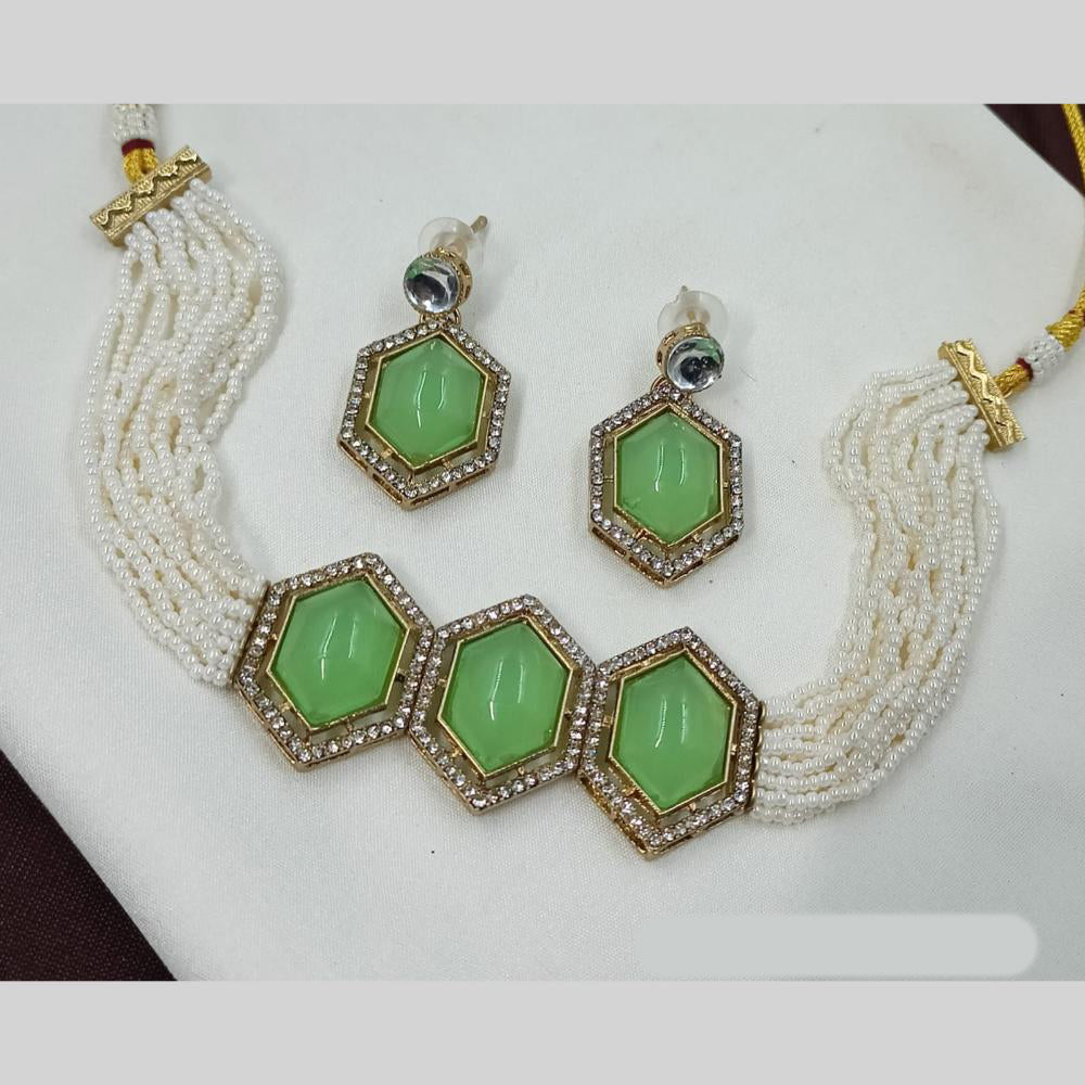 NAFJ Pearl Choker Set for Weddings & Festive Glam
