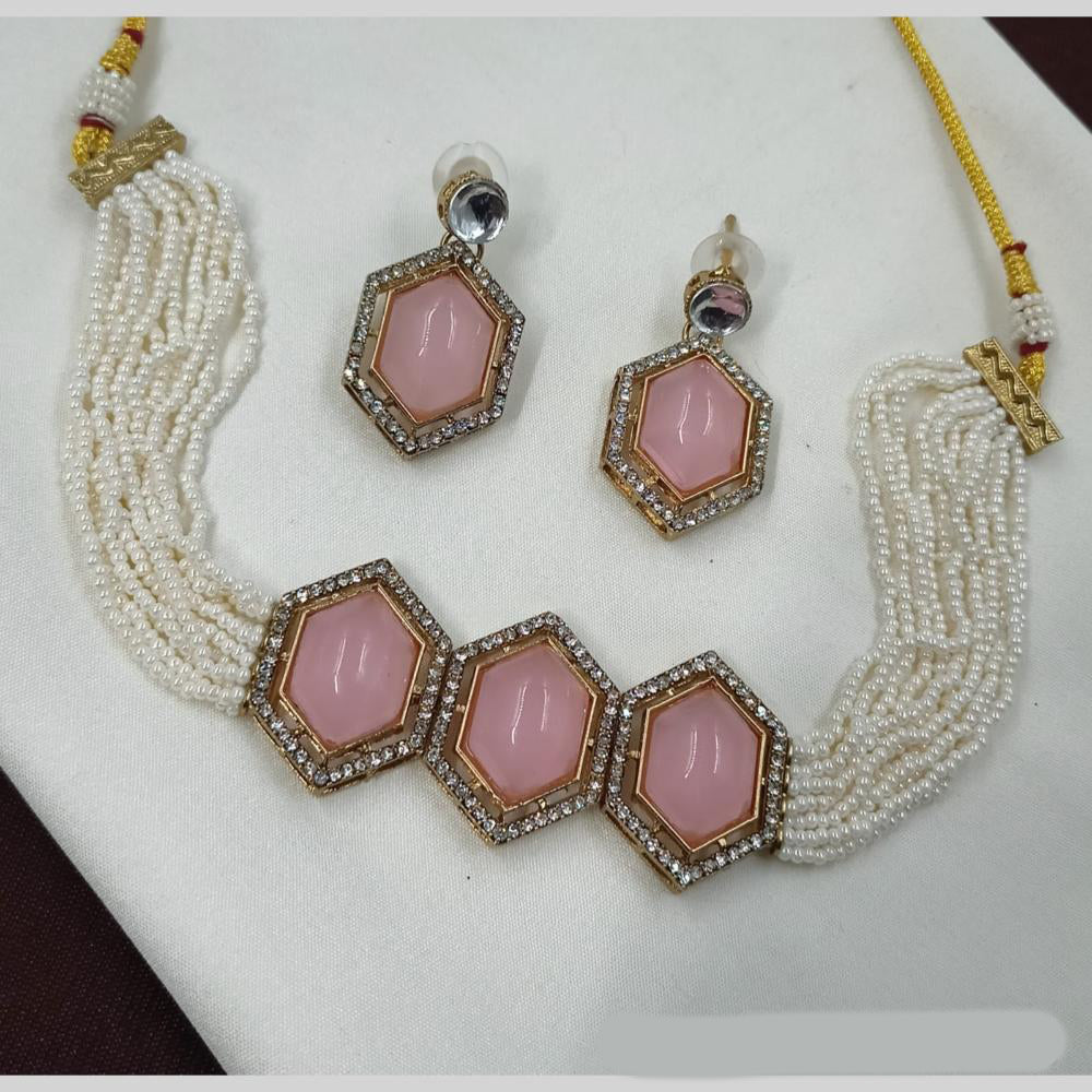 NAFJ Pearl Choker Set for Weddings & Festive Glam