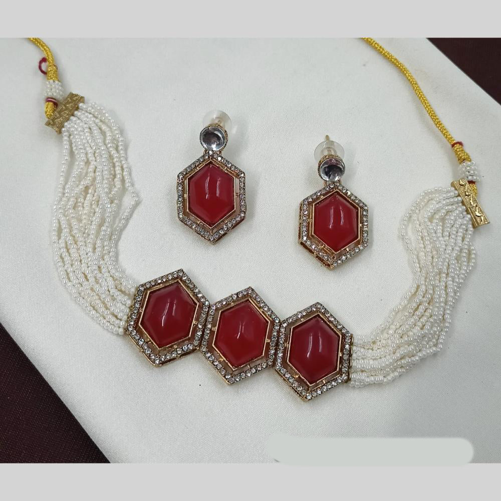 NAFJ Pearl Choker Set for Weddings & Festive Glam