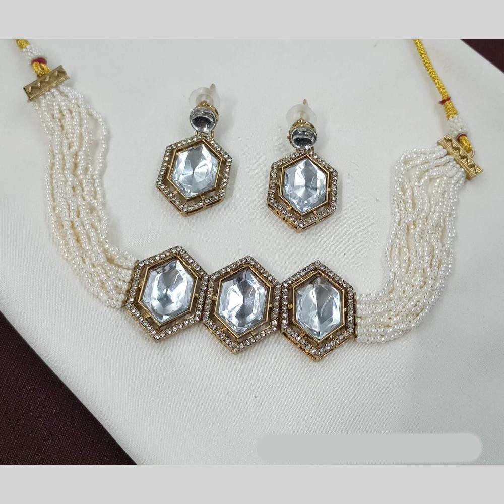 NAFJ Pearl Choker Set for Weddings & Festive Glam