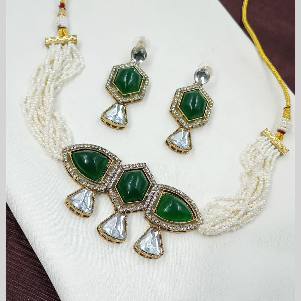 NAFJ Pearl Choker Set for Weddings & Festive Glam