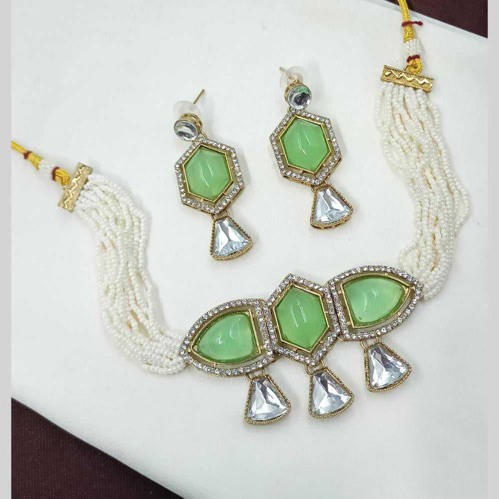 NAFJ Pearl Choker Set for Weddings & Festive Glam