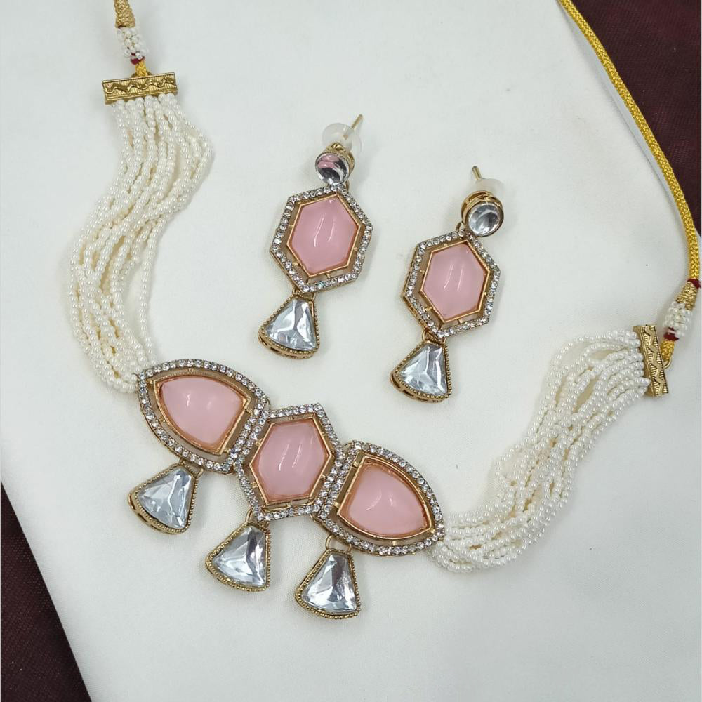 NAFJ Pearl Choker Set for Weddings & Festive Glam