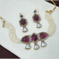 NAFJ Pearl Choker Set for Weddings & Festive Glam