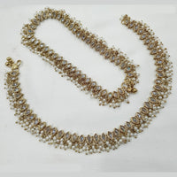 NAFJ Fashion Anklet Crystal Stone And Pearl Beauty for Your Feet