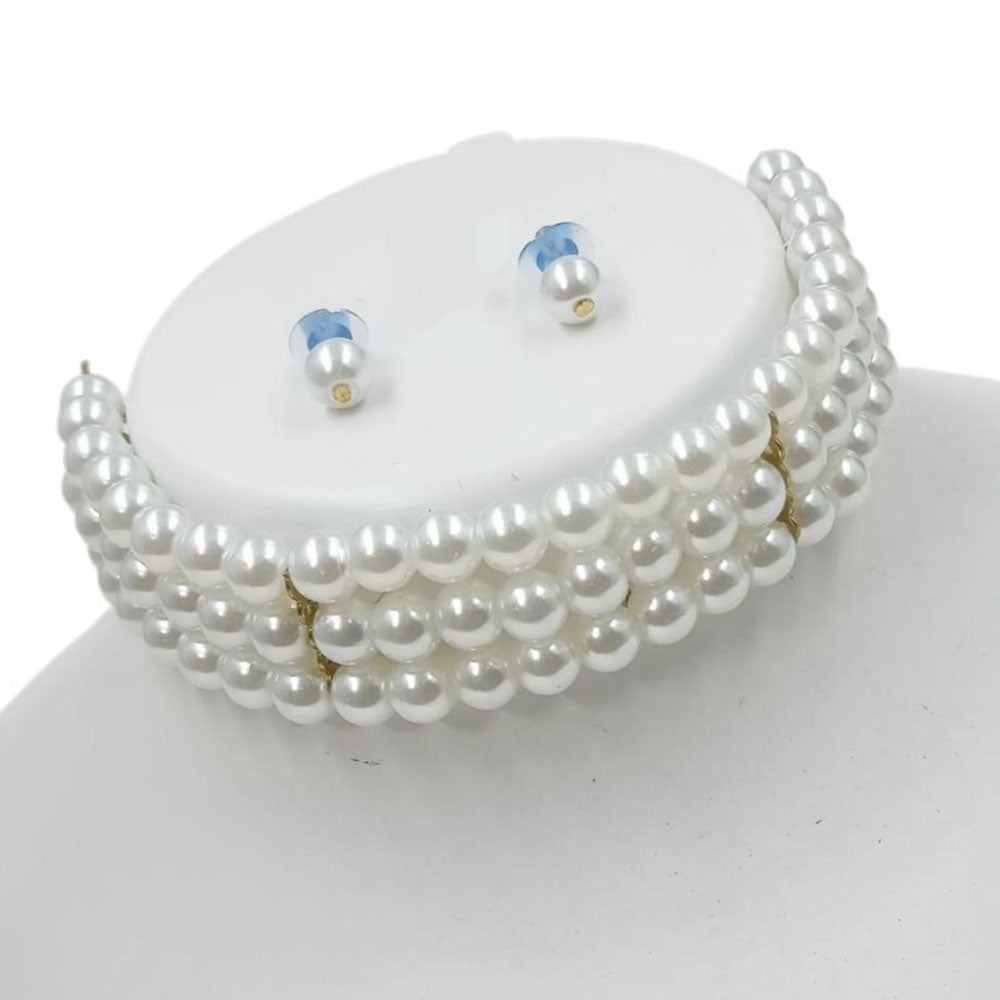 NAFJ Classic Beads Festive Wear Choker Jewellery