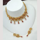 NAFJ Luxury Pota Stone And Meenakari Finish Choker Necklace Set