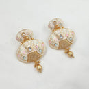 NAFJ Royal Meenakari Dangler Earrings with Drop Beads
