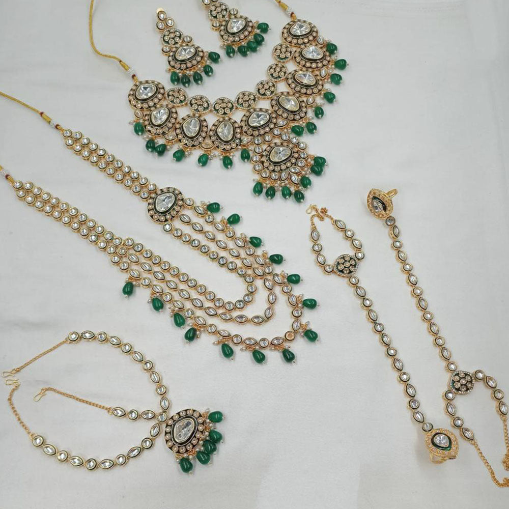 NAFJ Grand Indian Bridal Kundan Set