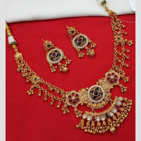 NAFJ Pota Stone Necklace Set with Antique Copper Plating